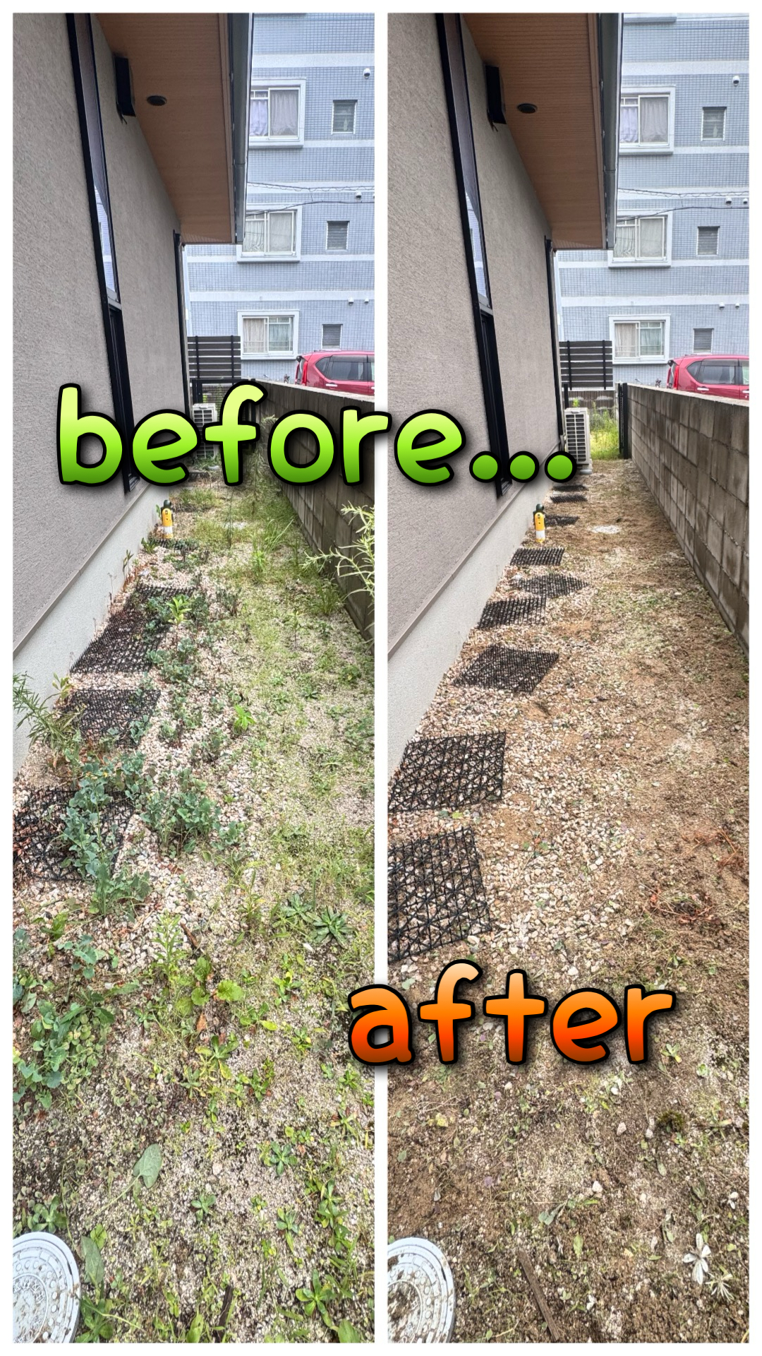 草むしり｜手作業でスッキリきれいに✨の画像